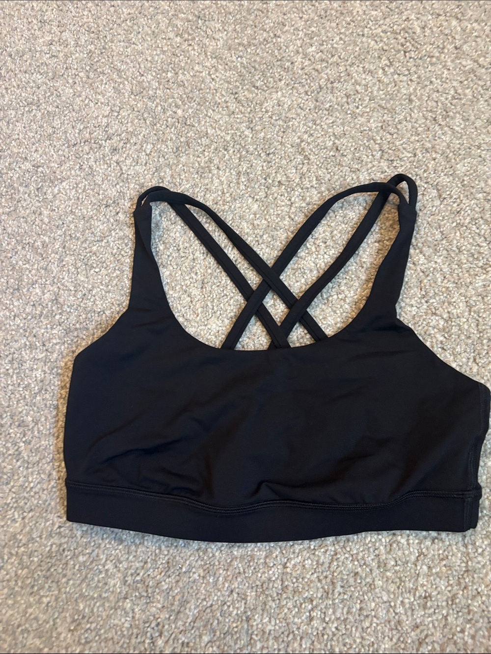 Lululemon Black Strappy Sports Bra - Women Intimates & Sleepwear size small